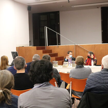 'Los ojos desdibujados' launch - Jorge Lopez Llorente with Jose Carlos Somoza